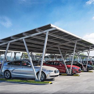 100KW saulės baterijų stoginė (24-automobilis)